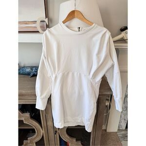 Secret Mission White Mini Sweater Dress Size Medium